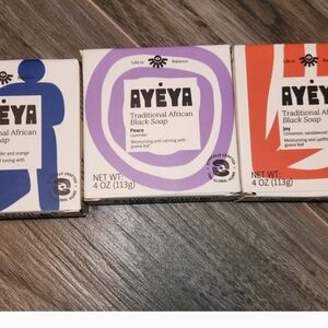 Traditional African Black Soap - Set Of 3